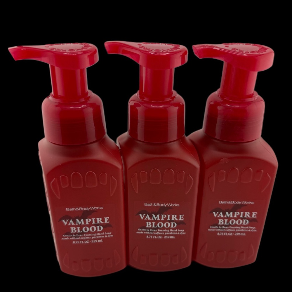 Bath & Body Works Vampire Blood Gentle & Clean Foaming Hand Soap SET OF 3